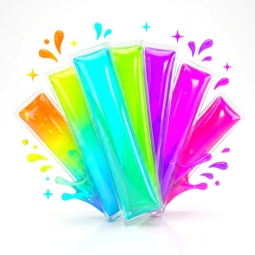 Psychedelic freezie pops art